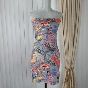 Volcum Women's Tube Fitted Strapless Mini Stretch Dress.